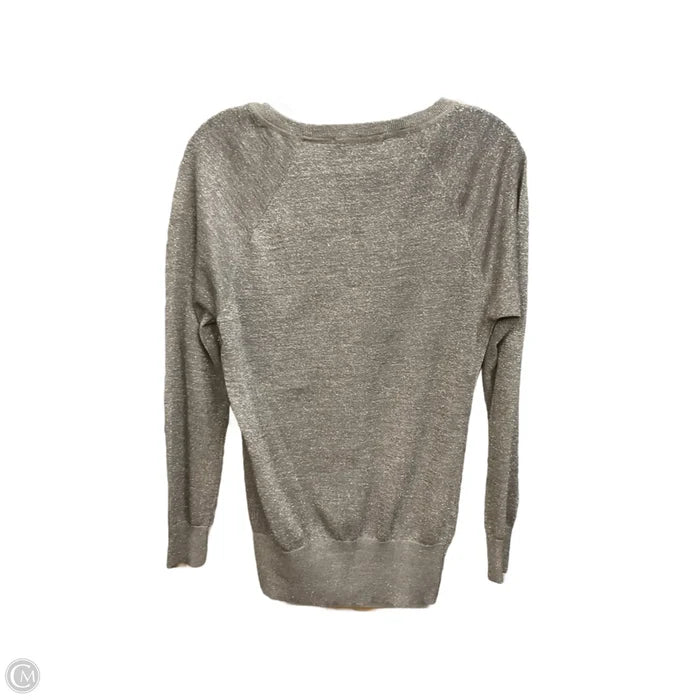 Top Long Sleeve By Loft In Silver, Size: S