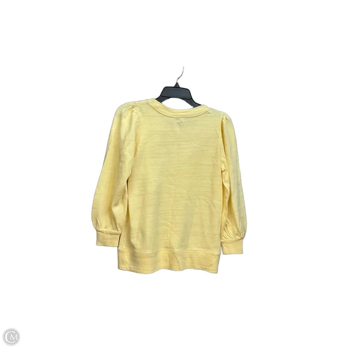 Top Long Sleeve By Loft In Yellow, Size: Xs