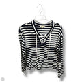 Top Long Sleeve By Madewell In Striped Pattern, Size: Xs