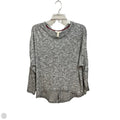 Top Long Sleeve By Matilda Jane In Grey & White, Size: M