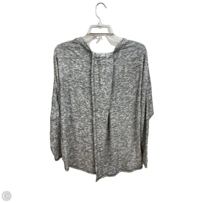 Top Long Sleeve By Matilda Jane In Grey & White, Size: M