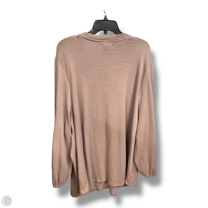Top Long Sleeve By Maurices In Taupe, Size: 4x