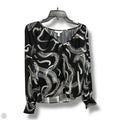 Top Long Sleeve By Nine West In Black & White, Size: Xs