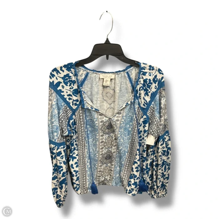 Top Long Sleeve By Rachel Zoe In Paisley Print, Size: L