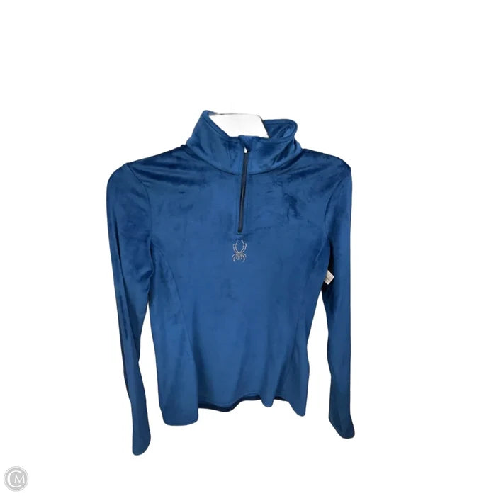 Top Long Sleeve By Spyder In Blue, Size: S
