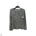 Top Long Sleeve By Tahari In Grey & White, Size: S
