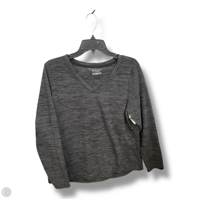 Top Long Sleeve By Tek Gear In Grey, Size: Xl