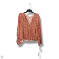 Top Long Sleeve By Treasure And Bond In Mauve, Size: L