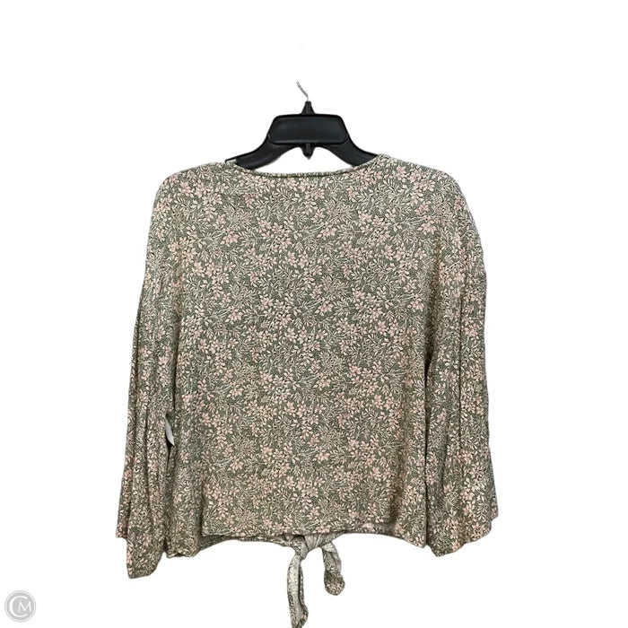 Top Long Sleeve By Tribal In Floral Print, Size: M