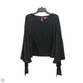 Top Long Sleeve By Vince Camuto In Black & Gold, Size: M