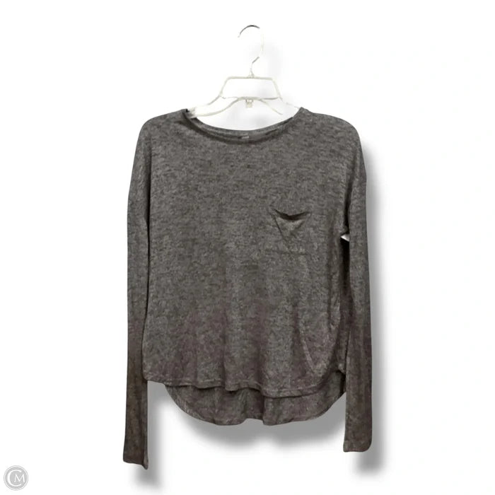 Top Long Sleeve By Vince In Grey, Size: Xs