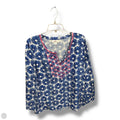 Top Long Sleeve By Vineyard Vines In Blue & White, Size: M