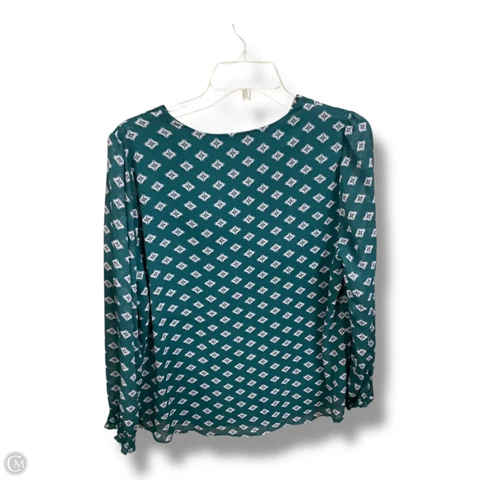 Top Long Sleeve By West Kei In Green, Size: L