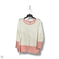 Top Long Sleeve By White Birch In Pink & White, Size: M