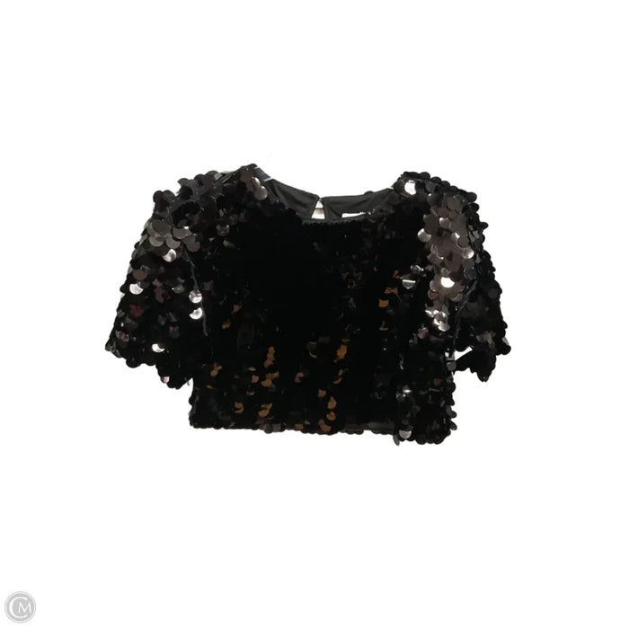 Top Short Sleeve Basic By A New Day In Black, Size: Xs