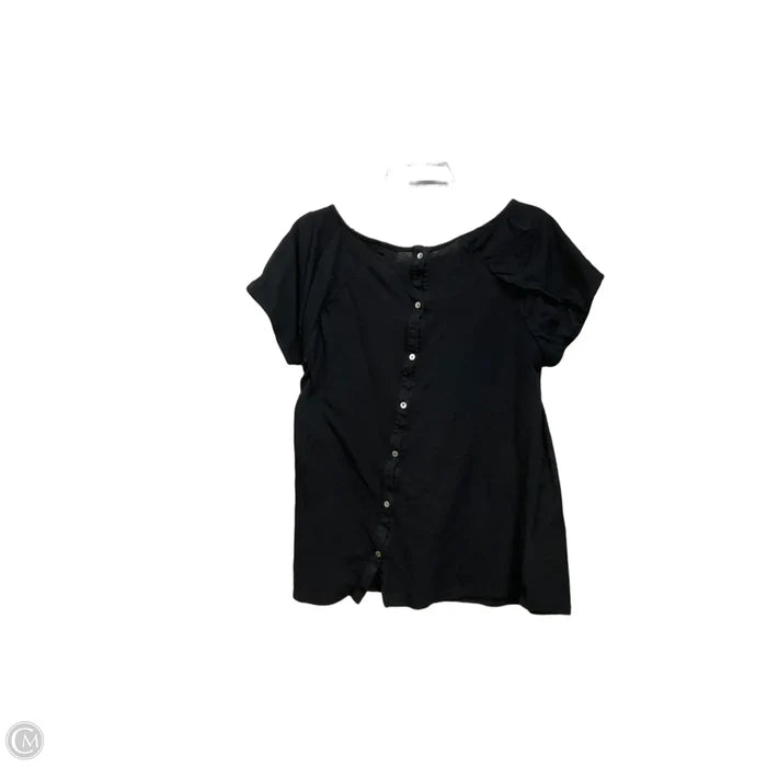 Top Short Sleeve Basic By Eri + Ali In Black, Size: L