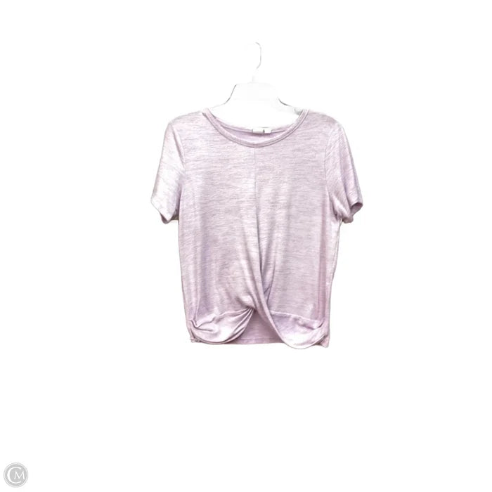 Top Short Sleeve Basic By Gap In Purple, Size: S