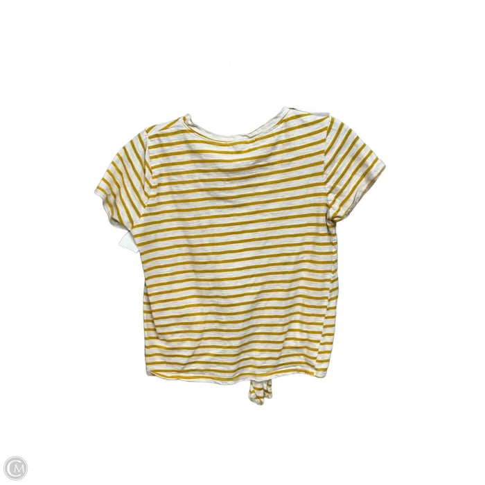 Top Short Sleeve Basic By Green Envelope In Striped Pattern, Size: Xs