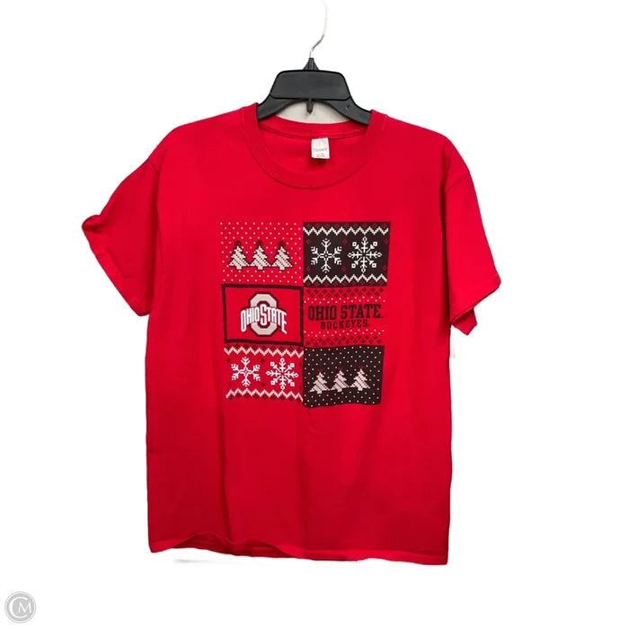 Top Short Sleeve Basic By Hanes In Red, Size: L