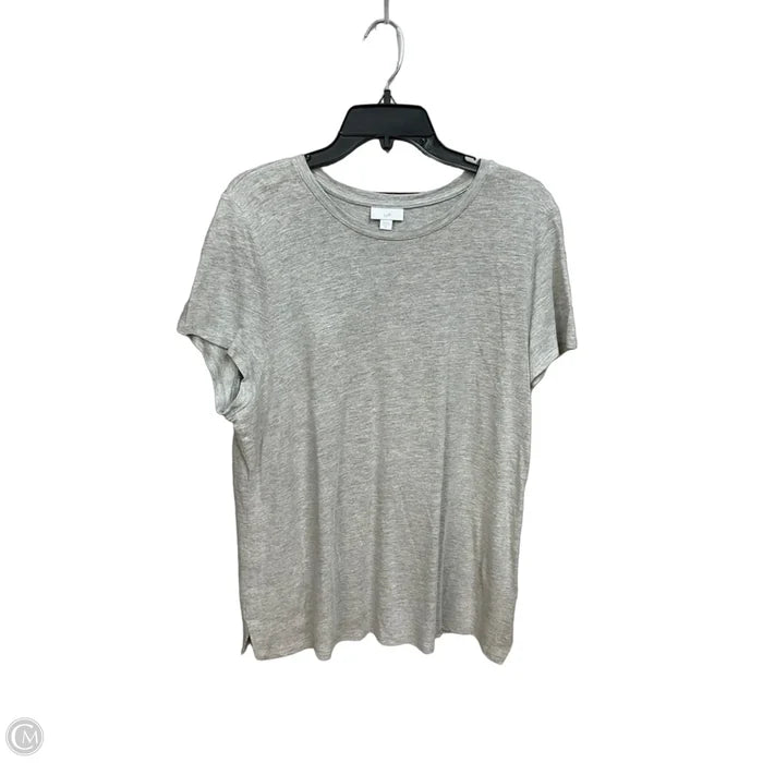 Top Short Sleeve Basic By J. Jill In Grey, Size: Xl