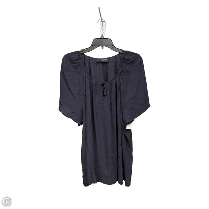 Top Short Sleeve Basic By Lane Bryant In Navy, Size: 3x