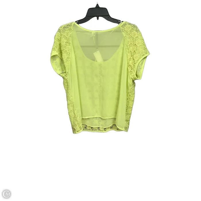 Top Short Sleeve Basic By Lc Lauren Conrad In Green, Size: Xl