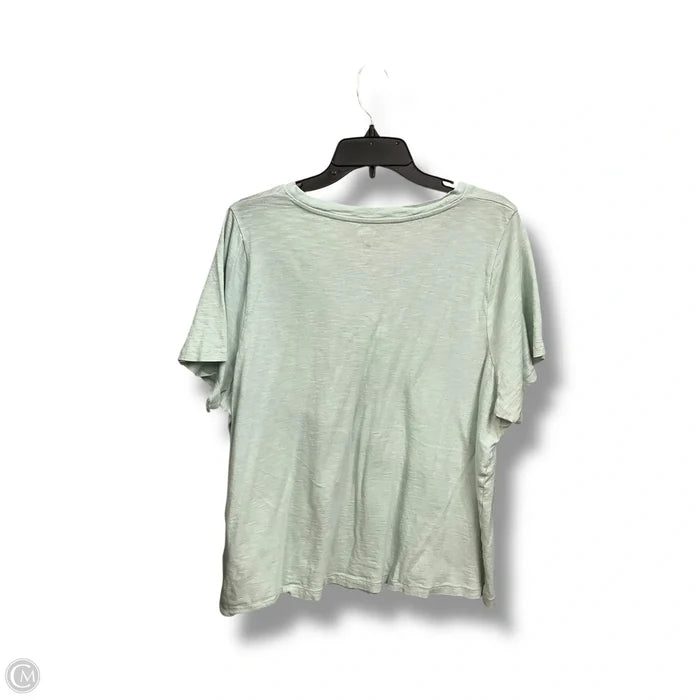 Top Short Sleeve Basic By Madewell In Green, Size: 1x