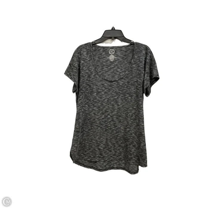 Top Short Sleeve Basic By Maurices In Black, Size: Xl
