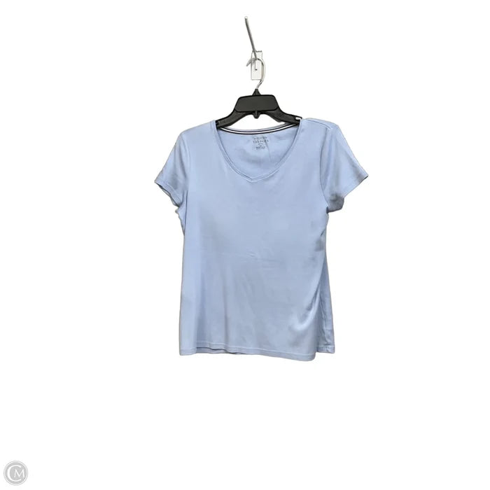 Top Short Sleeve Basic By Talbots In Blue, Size: Lp