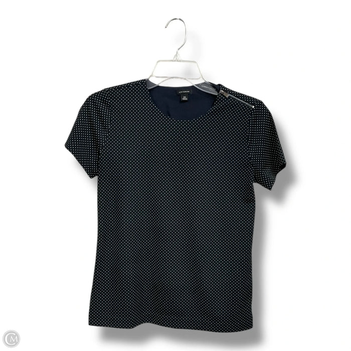 Top Short Sleeve By Ann Taylor In Polkadot Pattern, Size: Xs