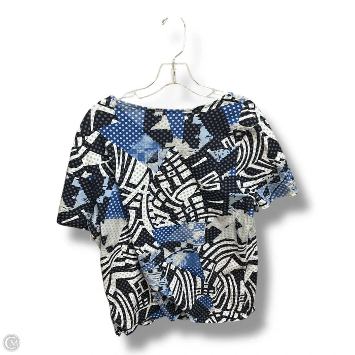 Top Short Sleeve By Christopher And Banks In Blue, Size: Xl