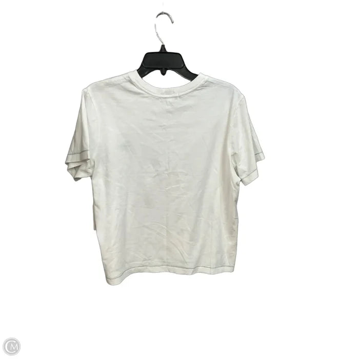 Top Short Sleeve By Cmc In White, Size: L