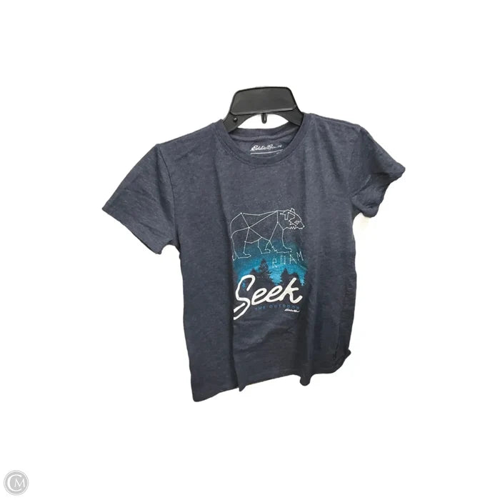 Top Short Sleeve By Eddie Bauer In Blue, Size: Xs