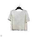 Top Short Sleeve By Express In Cream, Size: Xs