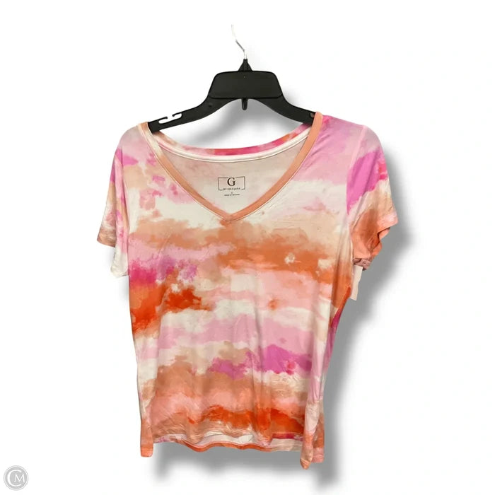 Top Short Sleeve By G By Giuliana In Tie Dye Print, Size: S