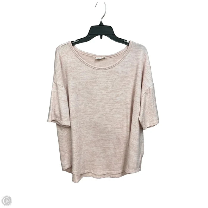 Top Short Sleeve By Gap In Pink, Size: Xl