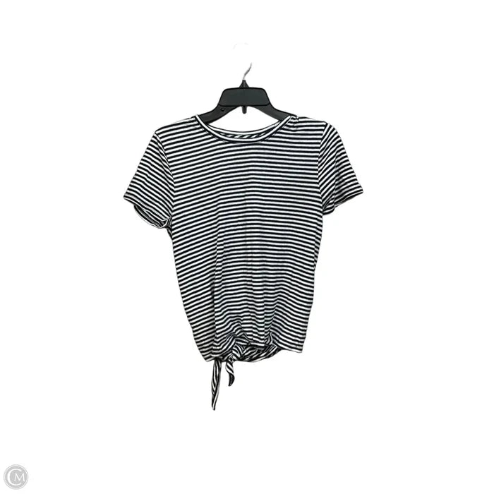 Top Short Sleeve By J. Crew In Striped Pattern, Size: M