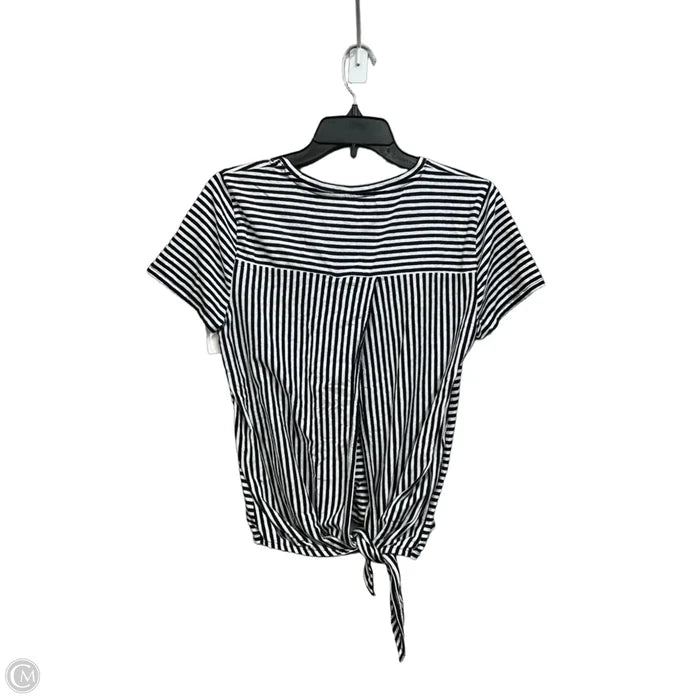 Top Short Sleeve By J. Crew In Striped Pattern, Size: M