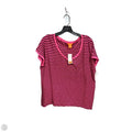 Top Short Sleeve By Joe Fresh In Striped Pattern, Size: Xl