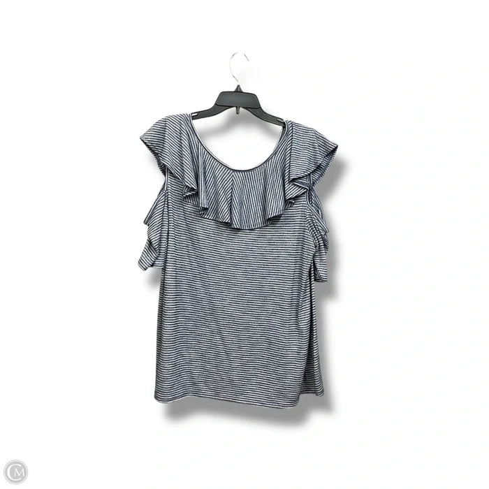 Top Short Sleeve By Lane Bryant In Striped Pattern, Size: 2x