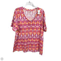 Top Short Sleeve By Lane Bryant In Tie Dye Print, Size: 2x
