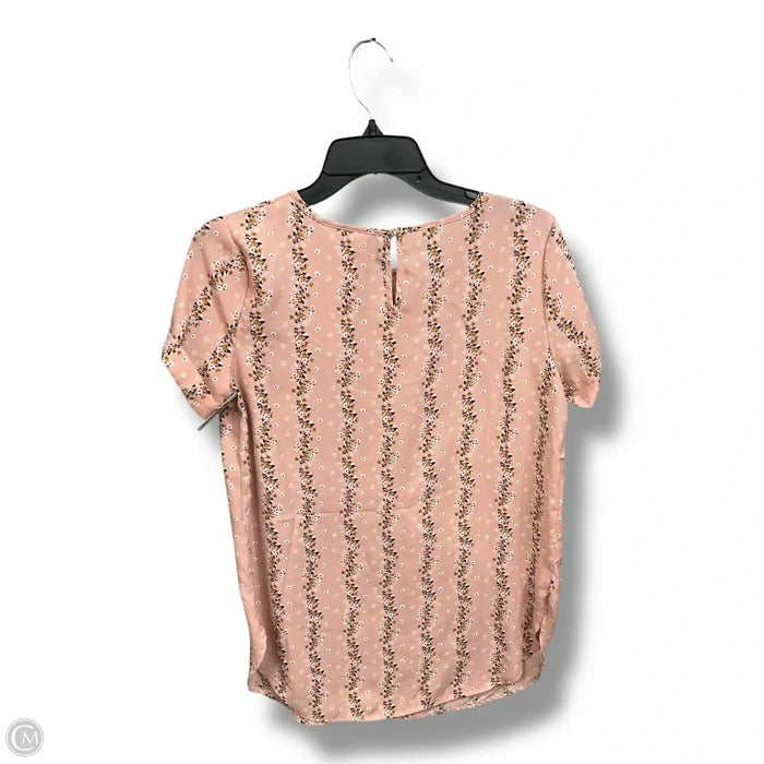 Top Short Sleeve By Lc Lauren Conrad In Floral Print, Size: S