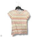 Top Short Sleeve By Loft In Striped Pattern, Size: Xs