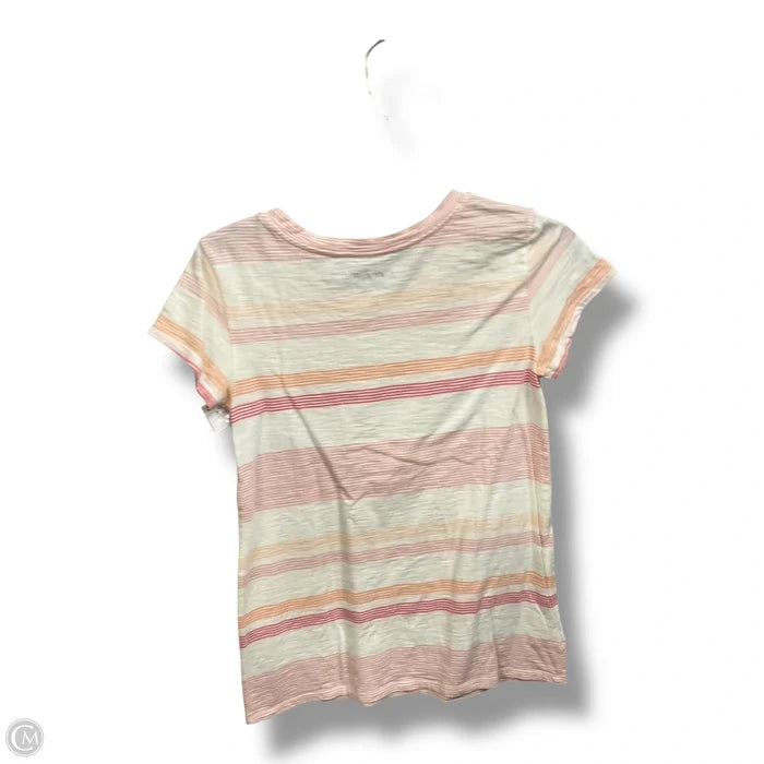 Top Short Sleeve By Loft In Striped Pattern, Size: Xs