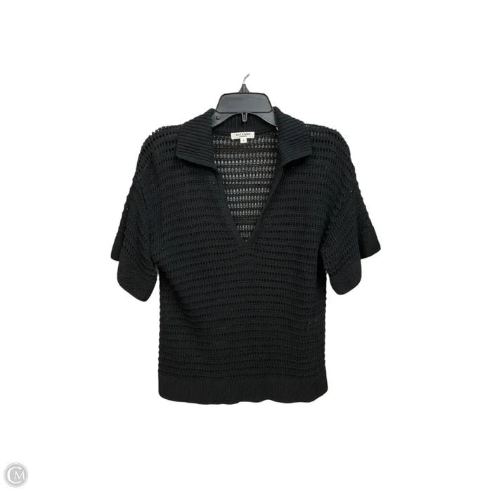 Top Short Sleeve By Max Studio In Black, Size: S