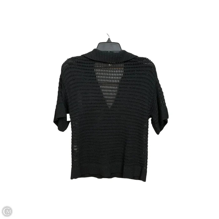 Top Short Sleeve By Max Studio In Black, Size: S