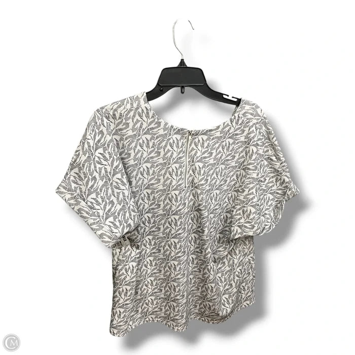 Top Short Sleeve By Melloday In Floral Print, Size: Xl