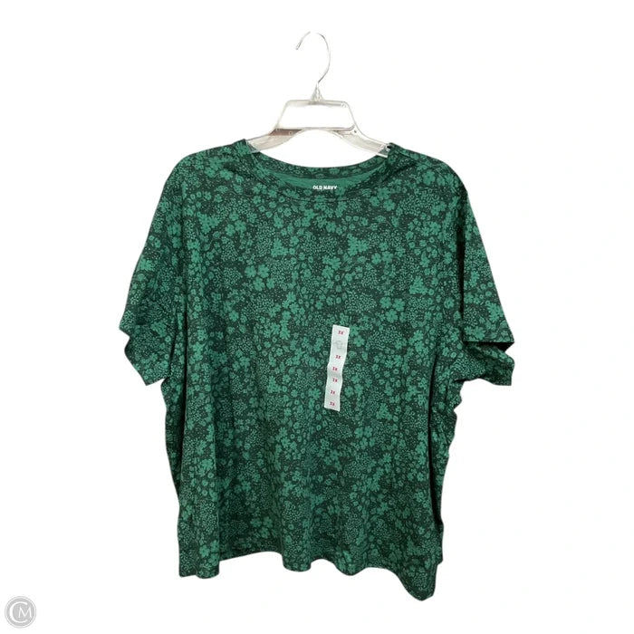 Top Short Sleeve By Old Navy In Green, Size: 3x