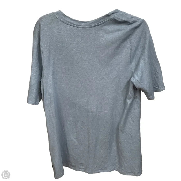 Top Short Sleeve By Pure Jill In Blue, Size: L