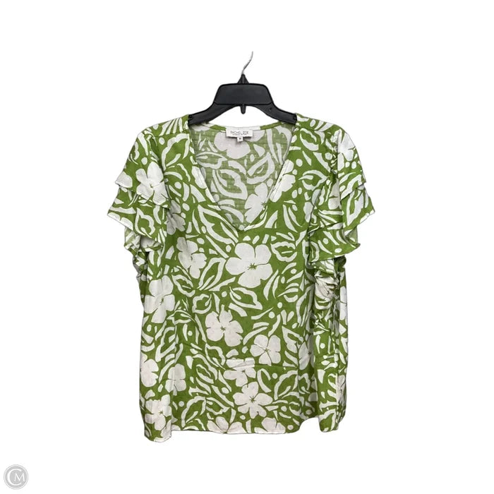 Top Short Sleeve By Rachel Zoe In Floral Print, Size: 1x